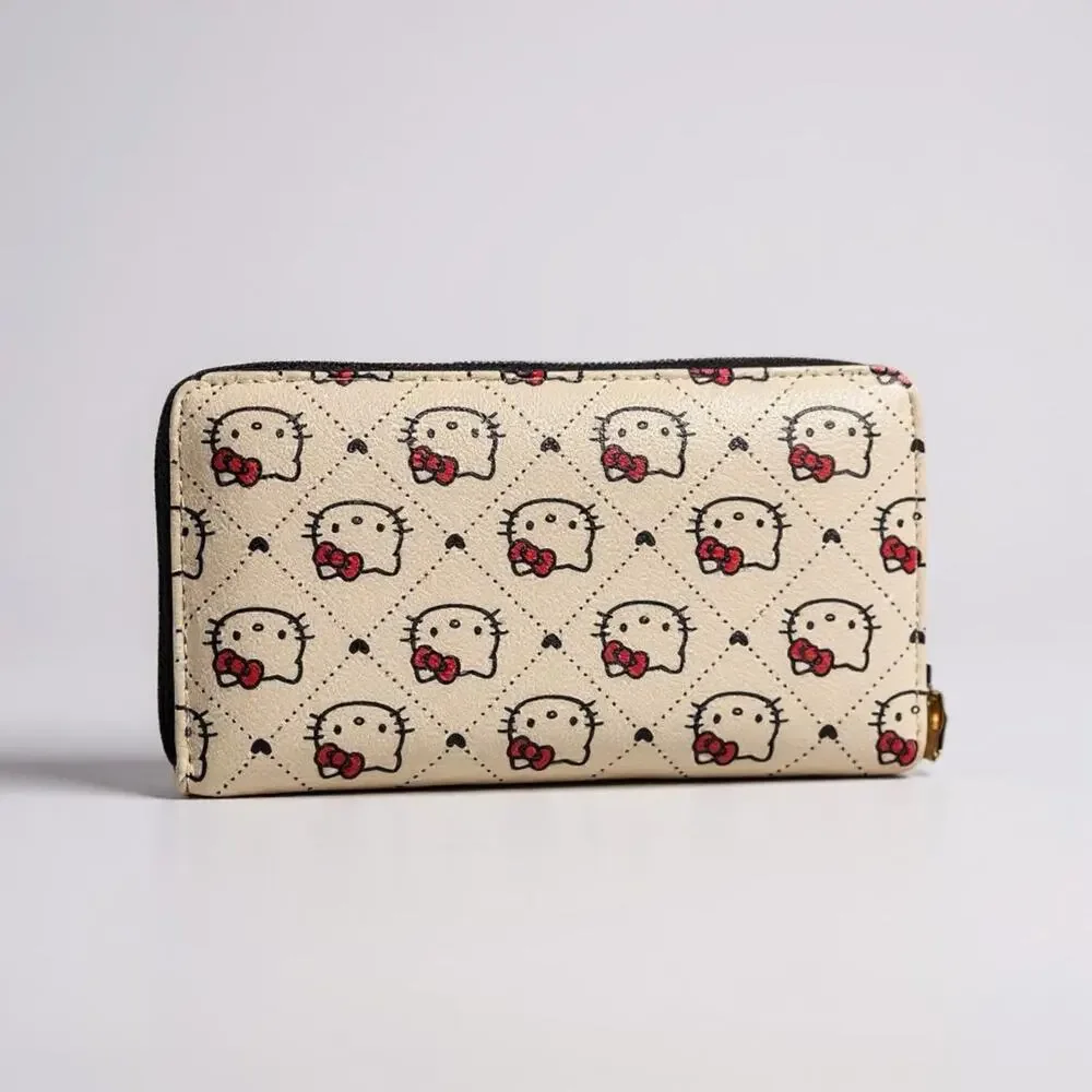 Hello Kitty Beige Zip-Around Wallet with Allover Print - Picture 2 of 5